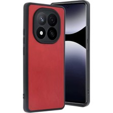 Toptan Bulurum Redmi Note 14 Pro 4g Kılıf Aras Deri Kapak  Kırmızı