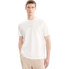 Ted Baker Beyaz Erkek Yazı Baskılı T-Shirt TBMRTS3024