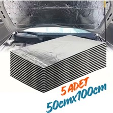 Araç Oto Kaput Kapı Taban Davlumbaz Ses Yalıtım Malzemesi 6mm Alm. Folyolu Kauçuk 50CMX100CM 5ADET