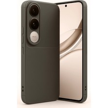 İ She Vivo V50 Lite 4g Kılıf Esnek Karbon Desenli Şık Nomad Premium Silikon Kapak-Kahve
