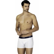 D'S Damat Boxer Beyaz Renkli Erkekler İçin Günlük Kullanıma Uygun S Beden