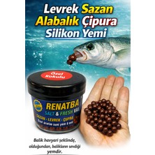 Sr Sazanrig  Renatbait Deniz ve Tatlı Su Levrek Çupra Alabalık  Kahverengi Silikon Yem Kokulu 6 mm (90 Adet)