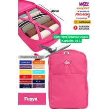 Jet Turtle Seyahat Sırt Çantası 40CM 40X25X15 cm Pegasus, Wizz Air, Ryanair, El Valizi Koltuk Altı Valizi