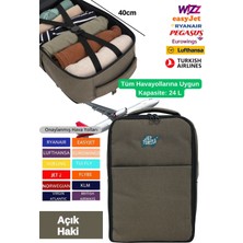 Jet Turtle Seyahat Sırt Çantası 40CM 40X25X15 cm Pegasus, Wizz Air, Ryanair, El Valizi Koltuk Altı Valizi