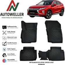 AutoWeller Mitsubishi Eclipse Cross 2018 Sonrası Havuzlu Oto Paspas