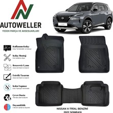 AutoWeller Nissan X-Trail 2022 Sonrası Havuzlu Oto Paspas | Benzinli