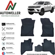 AutoWeller Toyota Hilux 2015 Sonrası Havuzlu Oto Paspas