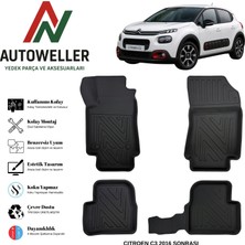 AutoWeller Citröen C3 2016 Sonrası Havuzlu Oto Paspas