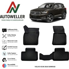 AutoWeller Volvo XC40 2018 Sonrası Havuzlu Oto Paspas | Benzinli