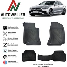 AutoWeller Mercedes-Benz C Serisi 2022 Sonrası W206 Havuzlu Oto Paspas