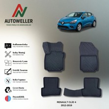 AutoWeller Renault Clio 4 2012-2019 Havuzlu Paspas