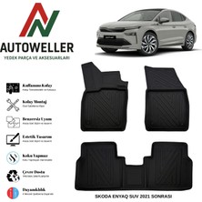 AutoWeller Skoda Enyaq Suv 2021 Sonrası Havuzlu Oto Paspas