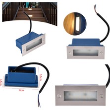 Navex Ledli Merdiven Basamak Armatürü Metal Kasa Mavi Işık