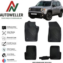 AutoWeller Jeep Renegade 2015-2019 Havuzlu Oto Paspas