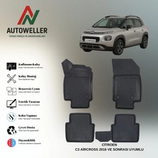 AutoWeller Citröen C3 Aircross 2016-2024 Havuzlu Paspas