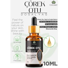 Goomy Soğuk Sıkım Çörek Otu Yağı %100 Doğal Bitkisel Uçucu Yağ Black Cumin Oil 10ML