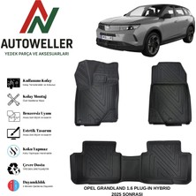 AutoWeller Opel Grandland 2025 Sonrası Havuzlu Oto Paspas | 1.6 Plug-In Hybrid