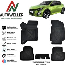 AutoWeller Peugeot 208 2025 Sonrası Havuzlu Oto Paspas | 1.2 Hybrid