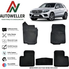 AutoWeller Mercedes-Benz Gle Suv 2015-2019 W166 Havuzlu Oto Paspas