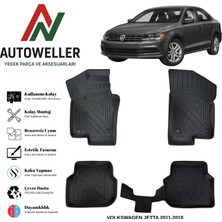 AutoWeller Volkswagen Jetta 2011-2018 Havuzlu Oto Paspas