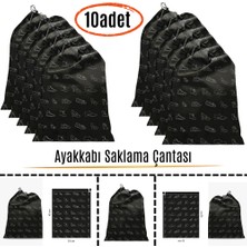 SLC Marketim Ayakkabı Saklama Çantası Askılı Dolap Çekmece Düzenleyici Seyahat Çantası Hurcu 10 Adet