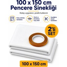 Magic Lady 2li 100X150 5,6 Metre Cırt Bantlı Sökülüp Kesilebilir Takılabilen Sineklik