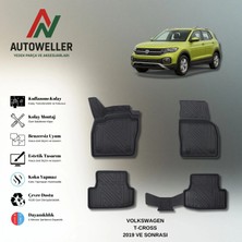 AutoWeller Volkswagen T-Cross 2019 Sonrası Havuzlu Paspas