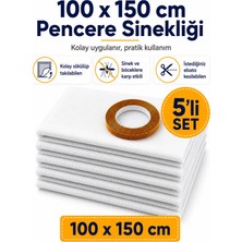 Magic Lady 5li 100X150 5,6 Metre Cırt Bantlı Sökülüp Kesilebilir Takılabilen Sineklik