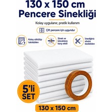 Magic Lady 5li 130X150 5,6 Metre Cırt Bantlı Sökülüp Kesilebilir Takılabilen Çift Kanat Sineklik