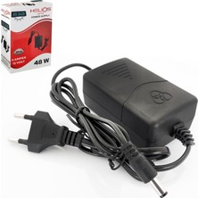 Navex Adaptör 12V 4A Masa Tip 5.5x2.5 Plastik Kasa Helios HS-3439
