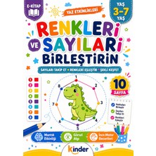 Kinder Yayınları Kinderyayınları Çocuklar Için Renkleri ve Sayıları Birleştirin E Kitap