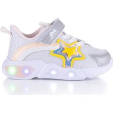 Marco Kids Kız Çocuk Işıklı Ayakkabı Gümüş 26Y315