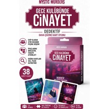Dedektif Kart Oyunu Dava Çözme Gece Kulübünde Cinayet 38 Kart
