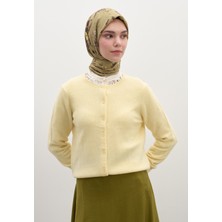 Fresh Scarfs Garden Joy Desen Pamuklu Viskon Eşarp Haki
