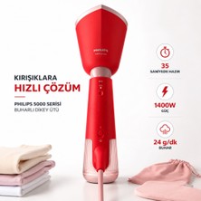 Philips 5000 Serisi El Tipi Buharlı Düzleştirici, 24 G/dk'ya Kadar Kesintisiz Buharlı Ütü, STH5020/40