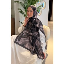 Lamelif Brush Desen Soft Şal Antrasit