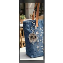 Kravatlı Sad Hamster Akrilik Anahtarlık - Sevimli Çanta Aksesuarı (Bag Charm)