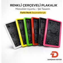 Verd Renkli Çerçeveli Motosiklet Plakalık | Beyaz / Siyah / Kırmızı / Sarı / Neon Yeşil / Pembe
