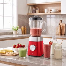 Emsan Multiblend Smoothie Blender Red 1000W