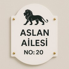 Outdoor One Kişiye Özel Pleksi Kapı İsimliği | Yazılı Pleksi Apartman & Site Tabelası 20 cm
