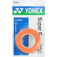Yonex AC102-3 Super Grap 3 lü Badminton Raket Gripi Turuncu