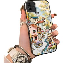HONTINGA Samsung Galaxy A03 ile Uyumlu Kılıf Silikon Kenar Sert Arka Kamera Koruyucu Basitlik Anti Düşme Kamera Korumalı Manzara Desen Couple Telefon Kılıfı Kadın ve Erkek Için Uygundur K1-1506