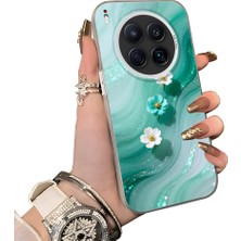 HONTINGA Tecno Camon 40 Premier 5g ile Uyumlu Kılıf Silikon Kenar Sert Arka Kamera Koruyucu Basitlik Anti Düşme Kamera Korumalı Çiçekli Desen Couple Telefon Kılıfı Kadın ve Erkek Için Uygundur K1-1508
