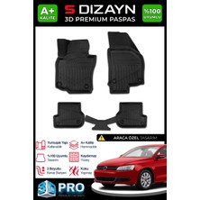 S-Dizayn Vw Jetta 3D Pro Havuzlu Paspas 2011 Üzeri A+ Kalite
