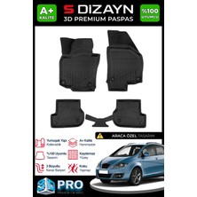 S-Dizayn Seat Altea 3D Pro Havuzlu Paspas 2006-2015 A+ Kalite