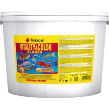 Tropikal Tropical Vitality Color Flakes 2 Kg / 11 L Kova Yem