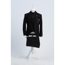 Doctor junior Slim Fit Erkek Çocuk Zincir Detay Takım Elbise / Gömleksiz