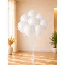 Beyaz Lateks Mini Balon 5 Inc 12 cm 10'lü