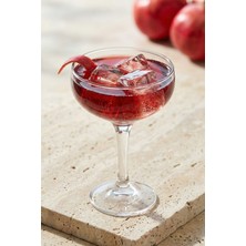 Lav Misket Cam Kokteyl Bardağı 6'lı 235 ml Ayaklı (Kokteyl Bardağı , Tatlı Servisi )