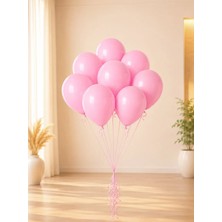 Açık Pembe Lateks Mini Balon 5 Inc 12 cm 10'lu
